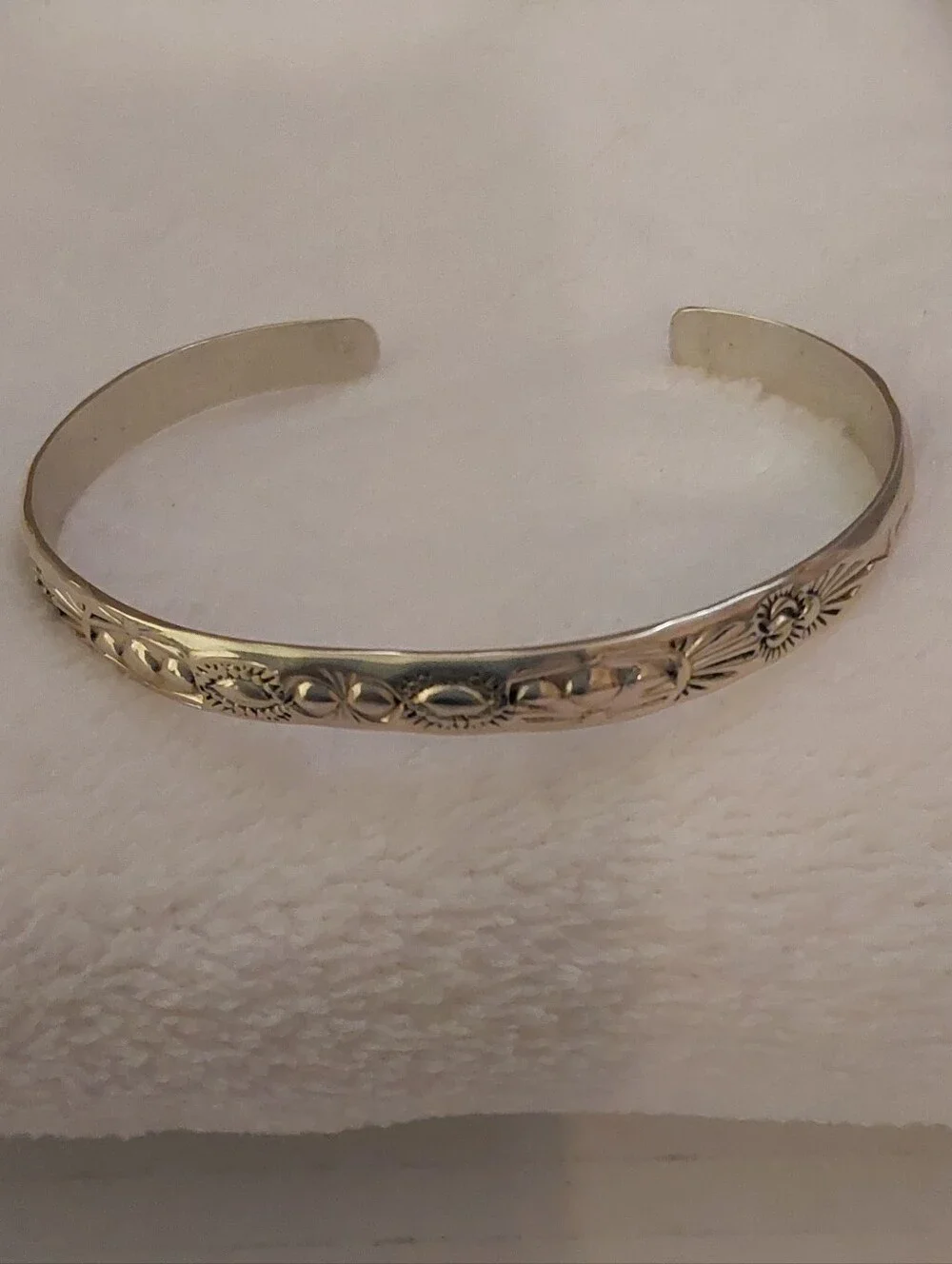 🌺 NEW Hand Crafted Sterling Silver Indian Design Bracelet - Picture 8 of 12